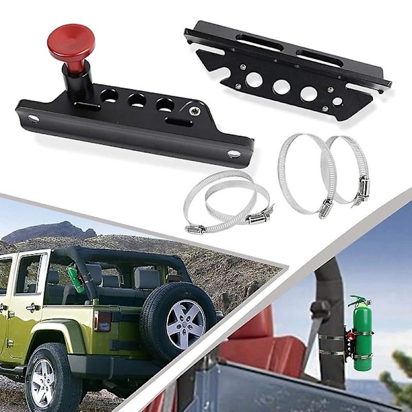 Universal hurtigutløsing rullebøyler brannslukkerfeste brakett for Wrangler Polaris Rzr Can-am Ma