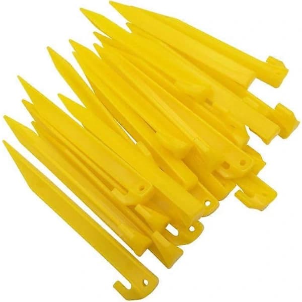 HA~24 stk Plast Teltplugger Holdbare Spiker Krok Markise Camping Caravan Plugger Tilbehør