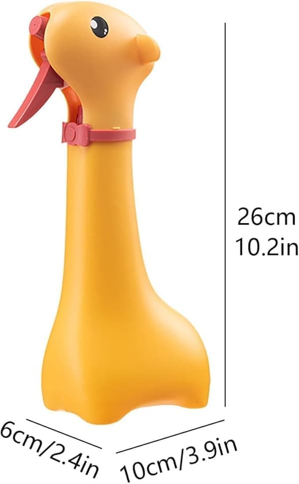 Vandforstøver til Børn - 500ml Dyrsprøjte - Girafform - Gul - Til Planter og Rengøring