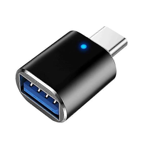 HA~2 kpl USB C - USB-sovitin USB-C uros - USB 3.0 naaras -sovitin Musta