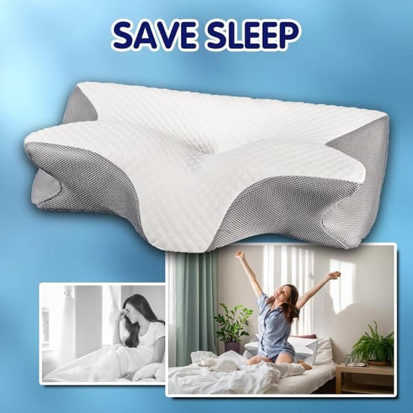 Pillow - Sleep Pillow for Neck Relief, for All Sleeping Positions (White)