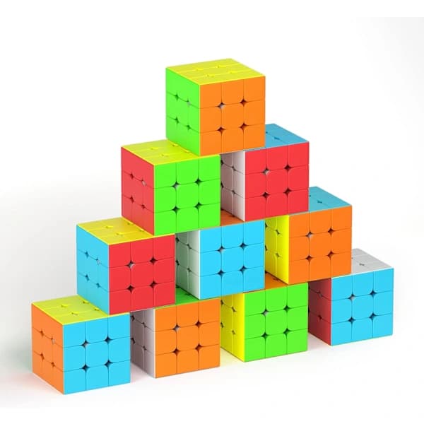 Fuld størrelse 3x3x3 Speed Cube sæt (10 stk.)