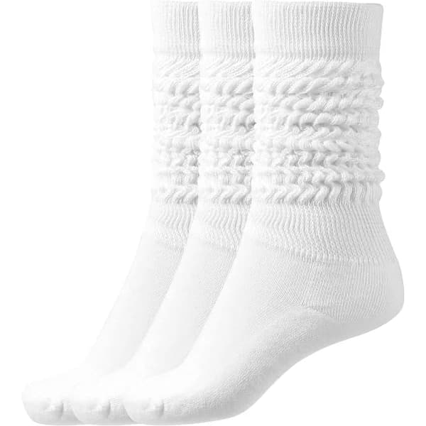 Slouch Socks Dame Lårhøje Støvler Sokker Bløde Scrunch Sokker