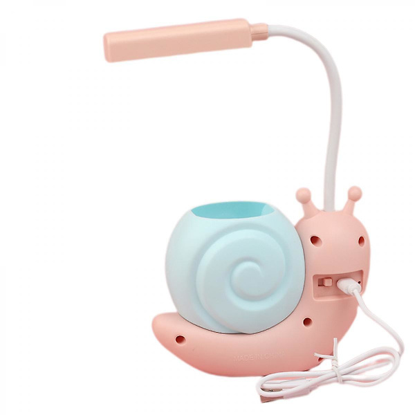Led Sneglelampe, Usb Genopladelig Sød Nattelys Skrivebordslampe