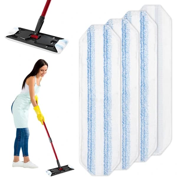 Styck Moppe Påfyldning til Vileda H2PrO Moppe Kit, Mikrofiber til O-Cedar H2PrO Absorberende Moppe Påfyldning, til Alle Hårde Gulve Fjerner Beskidte Pletter...