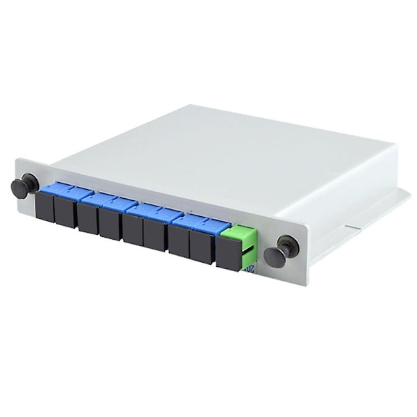 Fiberoptisk PLC-splitter 1 x 8 indskud udendørs elektrisk splitter / Lgx / kassette type Sc/