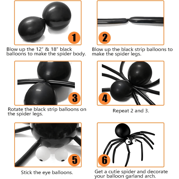 /HA/2 stk. Halloween Voksne Børn Edderkop Pandebånd Sort Flagermus Feat