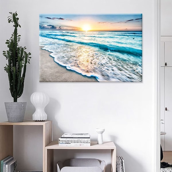 Ocean Pictures Canvas Väggkonst för sovrum (50*70cm, Multi-Sized