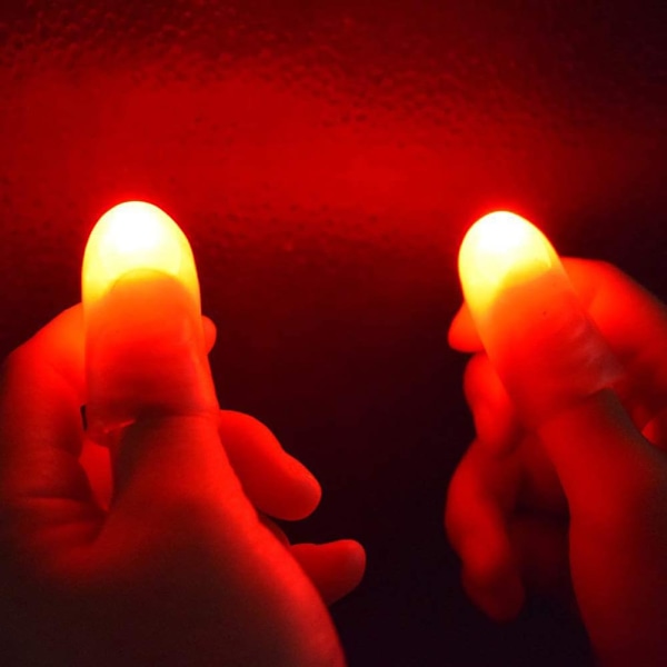 Fingerlampe (5 pakker/10 stk.) Tommelfingerlampe, magisk lampe op finger magisk trick, falsk finger, spøg og skæmt legetøj værktøj til Halloween