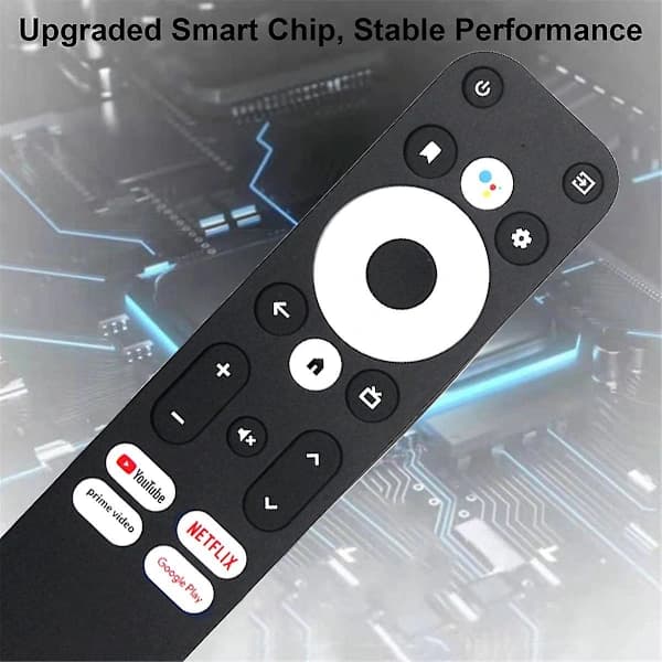 Erstatningsfjernkontroll med stemmestyring for / KM2 Plus Android TV-boks for KM2, KM2 Plus, KM7 Plus, KD3, KD5 [] Svart