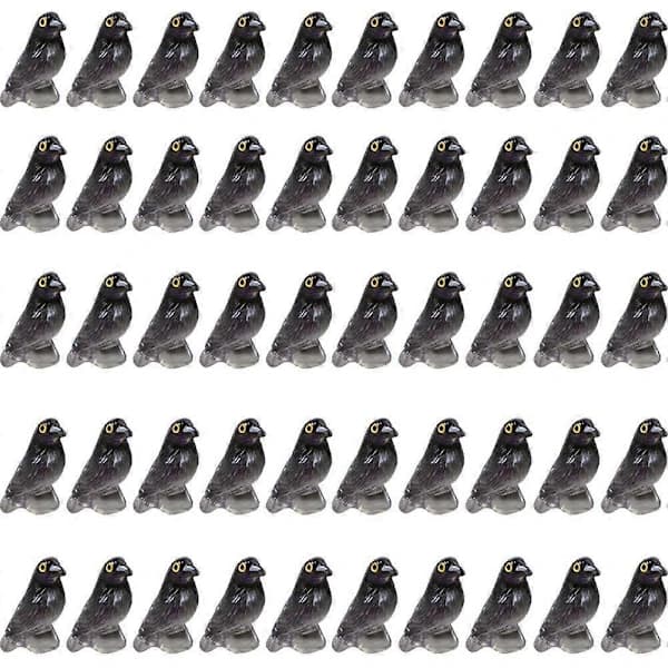 Mini Resinfigur - Sorte Kragefigurer til Halloween-udstilling, Skræmmende Hjemmehavedekoration 20. Sort