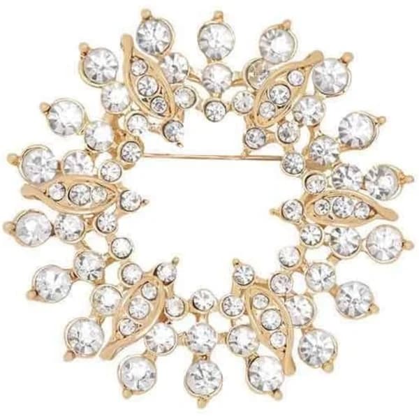Brochenåle til Kvinder Guldtone Østrig Rhinestone Krystal Brochenåle Smykker