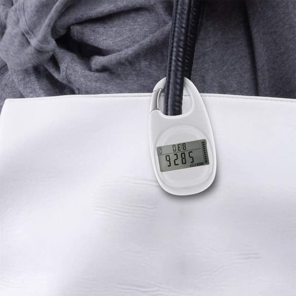 3D Pedometer, Multifunctional Pedometer with Climbing Carabiners – Portable, LED Display, for Running and Walking