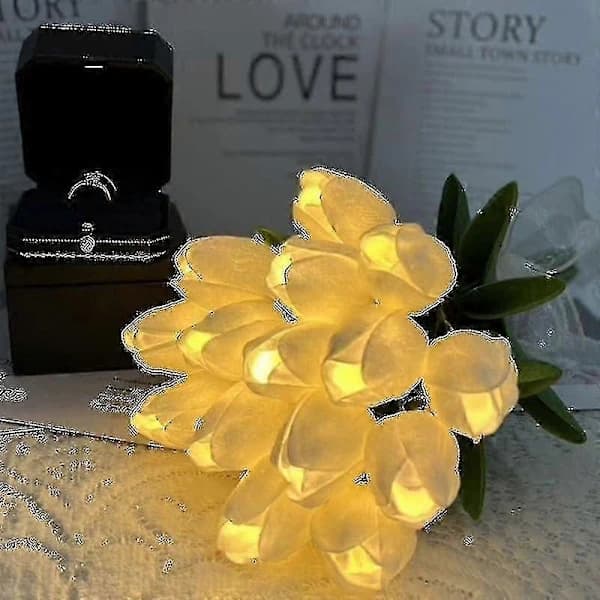 10 kpl Keinotekoisia Tulppaaneja LED-valolla