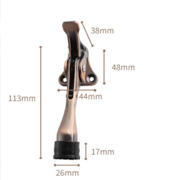 Dørstopper - 10 cm - forhindrer at døren smeller - chr