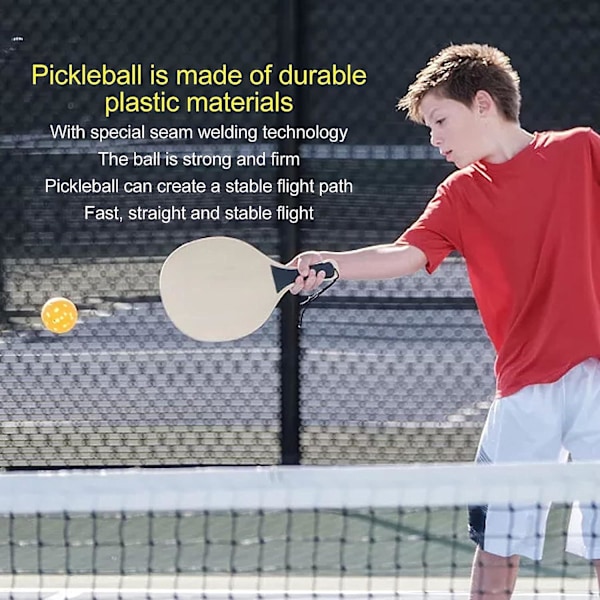 Pickleballbollar, bra elasticitet Pickleball stark för erfarna spelare för utomhusbanor