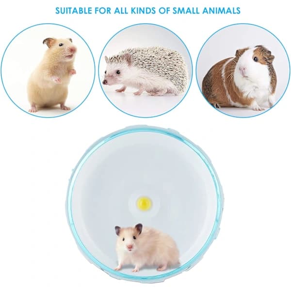 Hamsterhjul (Stativ ingår ej), 12 cm Tyst Löphjul för Husdjur, Möss, Gerbiler, Råttor