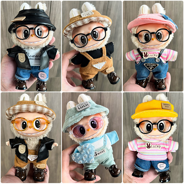 [HH] Tøj til labubu Original 17CM Designer Tøj SKU