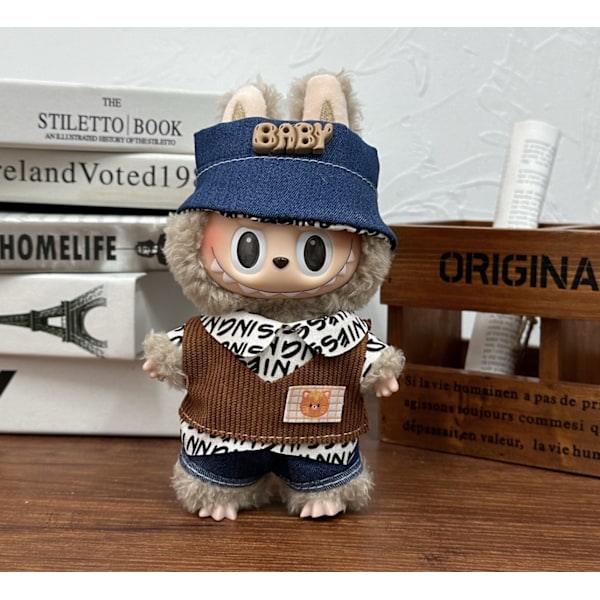 [HH] Labubu Tøj Blind Box Universal Siddende Plys Legetøj Tilbehør Labubu Designer Tøj