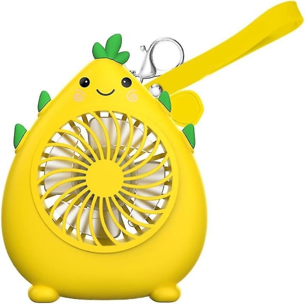 Cartoon Mini Fan Usb Rechargeable Portable Small Fan Cute Fruit Handheld Portable Pocket Mini Desktop Pocket Fan (yellow Dragon Fruit, 1 Pack)