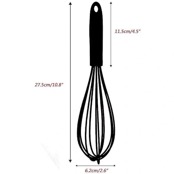 Silikonvisp Multifunktionell Köksvisp Non-stick Silikon Äggvisp