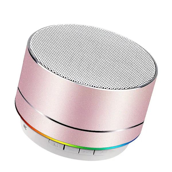 Mini trådløs høyttaler, bærbar Bluetooth-høyttaler med HD-lyd Rosa