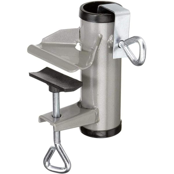 /HA/ Paraplyklemme til terrasse, metal paraplyholder til altan, parasol, strand, fiskeri, terrasse, balkon