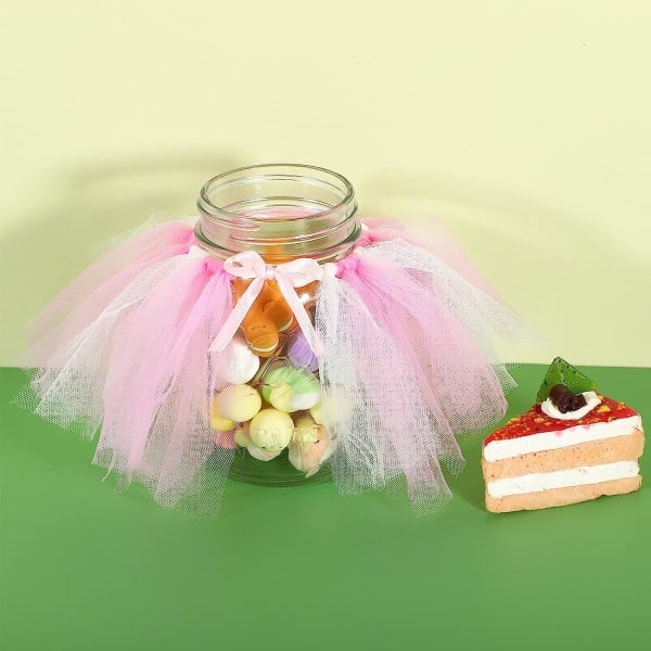 /HA/ 12 delar Mini Tutu Bordskjol Skydd Tutu Kjol Tyll