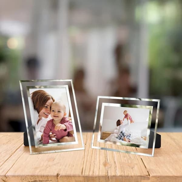 HA~4-pack Fotoramar, 4x6 Tavelramar med Silverspegelglas