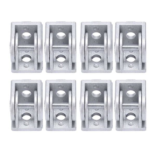 8pcs Alloy Flexible Pivot Joint Connector For Eu Standard Aluminum Extrusion Profile 2020