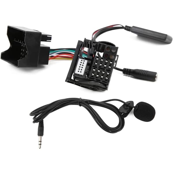 Bluetooth Audio AUX-kabel til problemfri bilintegration, mikrofon håndfri til klare opkald, Plug & Play-installation til hurtig opsætning
