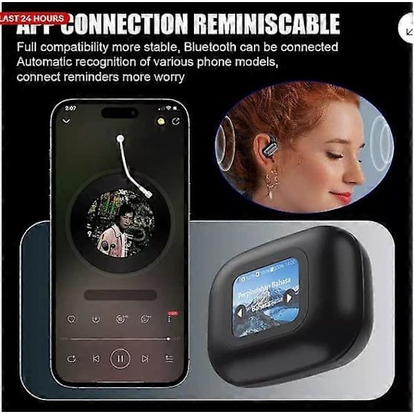 2025 144+ Språk AI Översättare Hörlurar Realtids Bluetooth Översättningshörlurar