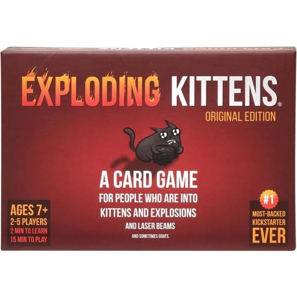 HA-Exploding Kittens Kortspil - Originaludgaven, Sjovt Familiekortspil