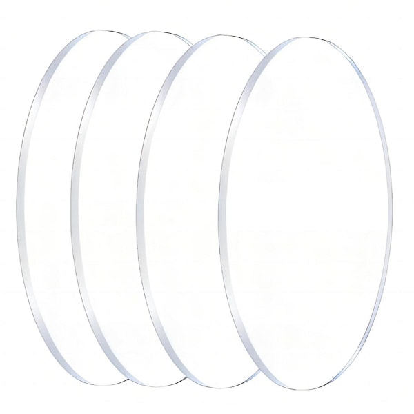 Klare runde akrylplader 8 tommer i diameter 1/8 tommer tykke plexiglascirkler til skilte, tryk, Ca