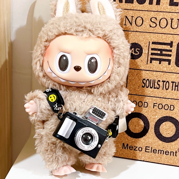 [HH]Labubu V1 Dockkläder 17cm Tumlar Hoodie Outfit Kostym Blind Box Popmart ToNot Original Camera