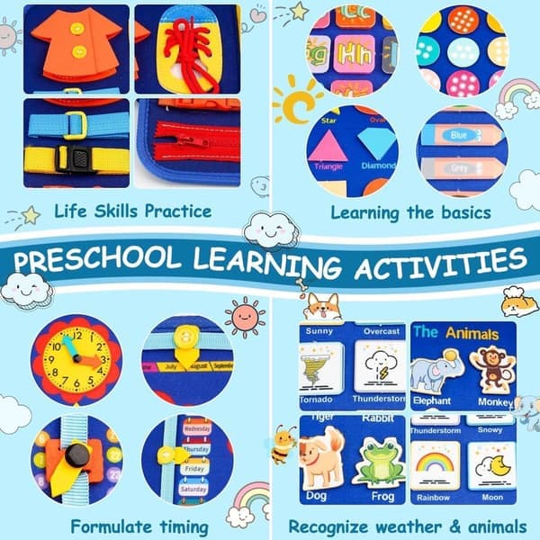 Busy Board - Montessori Aktivitetsbräda - Montessorileksaker