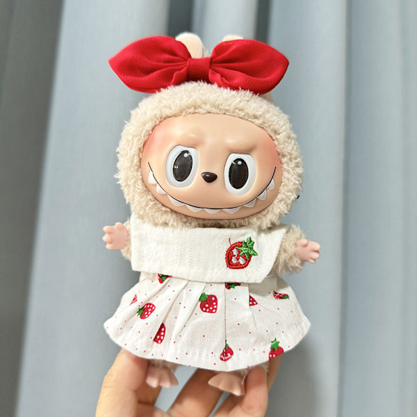 [HH] Kawaii Kläder Outfit Tillbehör för Kpop Labubu Idol Dockor Overall Set Kläder 23