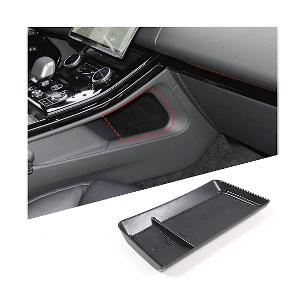 För Range Sport 2023 Center Console Armrest Box Under Storage Box Organizer Tray Tillbehör