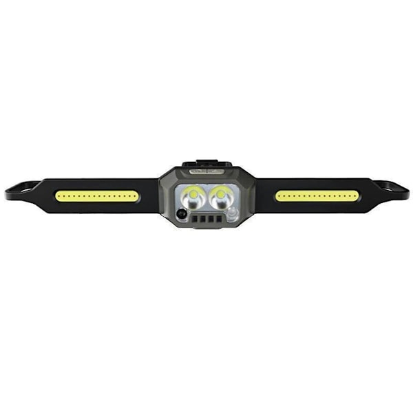 Led-sensori otsalamppu 1000 lumenia Cob-silikoni ulkoilulamppu urheiluun juoksuun vaellukseen