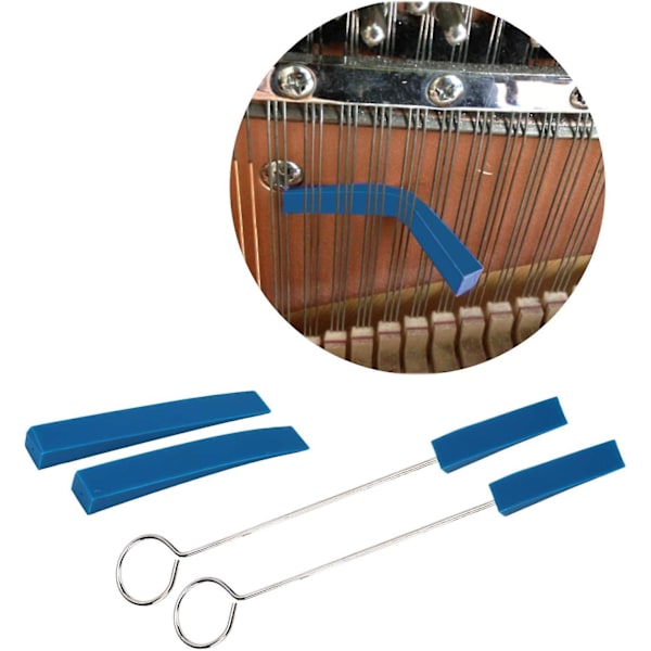 Pianoremmerverktøy Profesjonelt Metall Tuning Mute Kit Hammer Mute Bar For Turning - 6stk