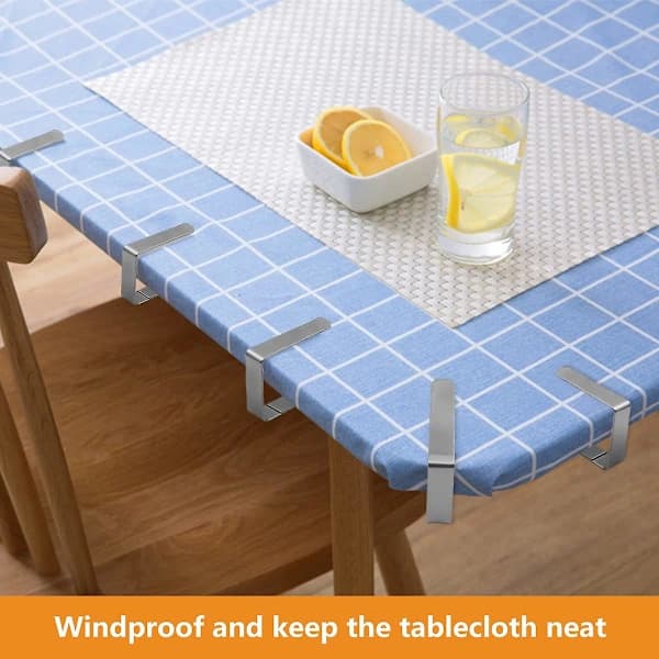 Dugklips 8-pak Tykkere rustfrit stål Dug Klips Holder Til Picnic Bbq Bryllup Diy Fest