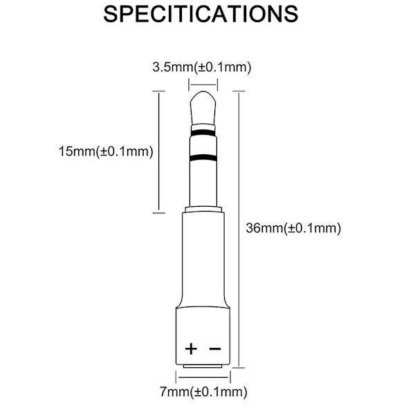 1 par 3,5 mm till Mmcx-adapter för M1 M2 -1 Wtd-3-hörlurar konverteringsstift Diy stereohörlurar