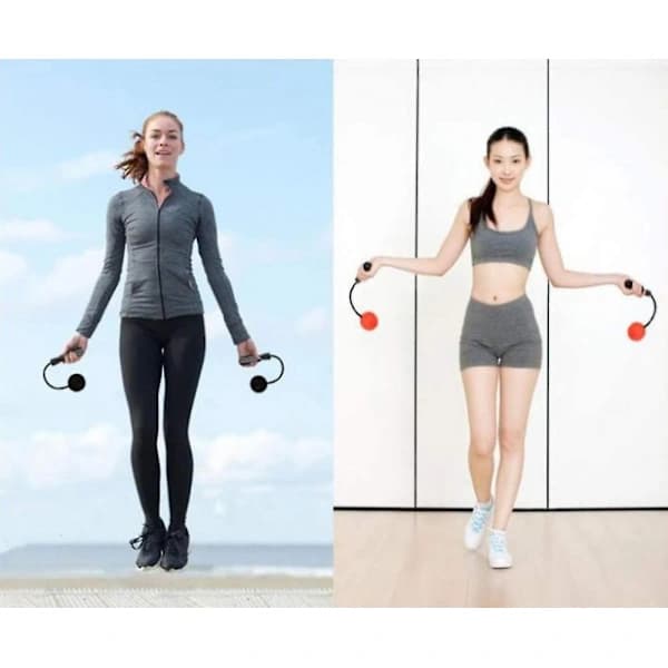 Viktat trådlöst hopprep för fitness
