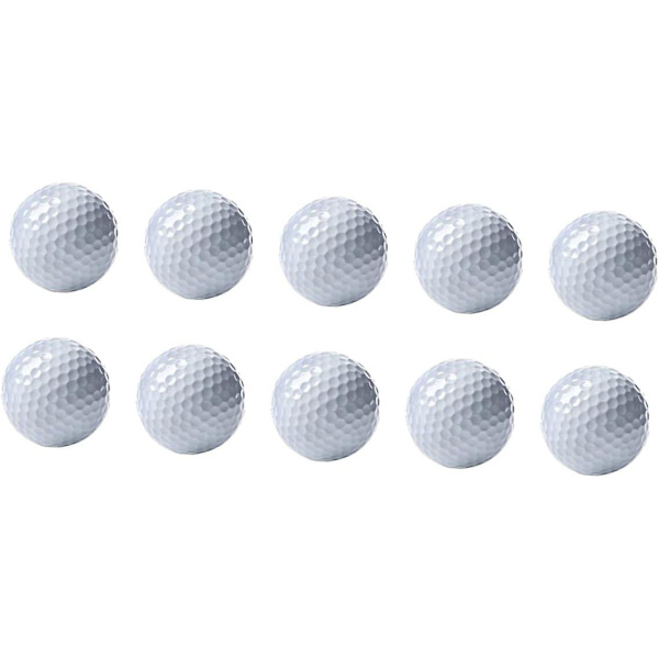 10 stk. Golftræningsbolde Indendørs Golf Bulk Golfbolde Indendørs Golfbolde Tilbehør Bolde til Match Indendørs Udendørs Bolde Golfbolde Tilbehør Sports B