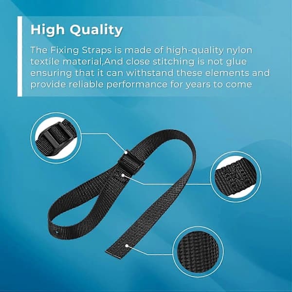 Fotstropper for romaskin for Concept 2 romaskinmodeller D og E - Erstatningsstropper for Sunny Health-maskiner - 2-pakning []