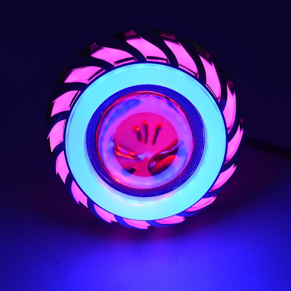 12v motorsykkel frontlykt lampeprojektorlinselys med LED Angel Devil Eyes frontlykt 30w 1200lm