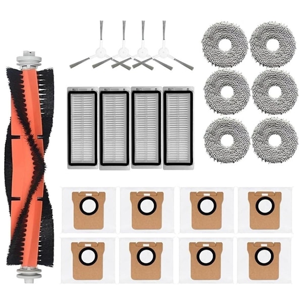Huvudsidoborste Hepa-filter Mopp Dammsugare Robotdammsugare Reservdelar För Bot L20 Ultra / X20 Pro Acc