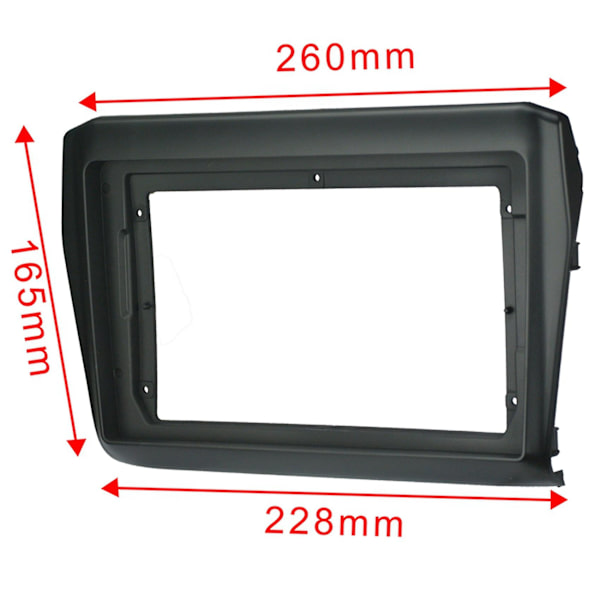 2 stk 9 tommers 2 Din bilfascia for Swift 2017+ Stereo Fascia Panel Dash Mount Installasjon Bil Dvd Fr