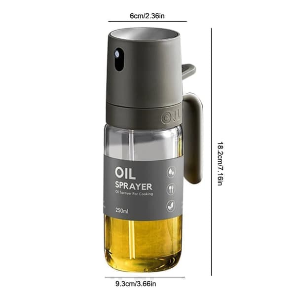 Olivensprayflaske, multifunktionel olivenolie-blander med oliedråbe rustbestandige sojabønner til luftfriturebagning