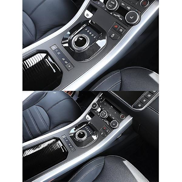 Växelspaksram Cover Trim i kolfiber för Range Rover Evoque 2012-2017 Tillbehör
